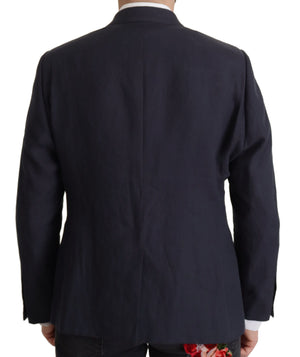 Dolce & Gabbana Dark Blue ALTA SARTORIA Jacket Coat Blazer