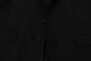 Dolce & Gabbana Black Single Breasted Jacket MARTINI Blazer