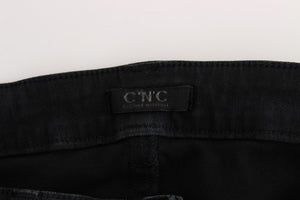 Costume National Black Cotton Slim Fit Denim Jeans
