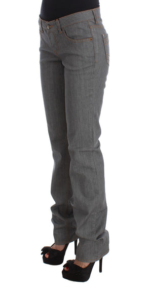 Costume National Gray Cotton Regular Fit Denim Jeans