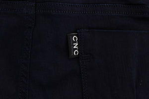 Costume National Blue Cotton Blend Slim Fit Jeans