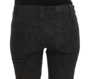 Ermanno Scervino Blue Cotton Slim Fit Denim Jeans