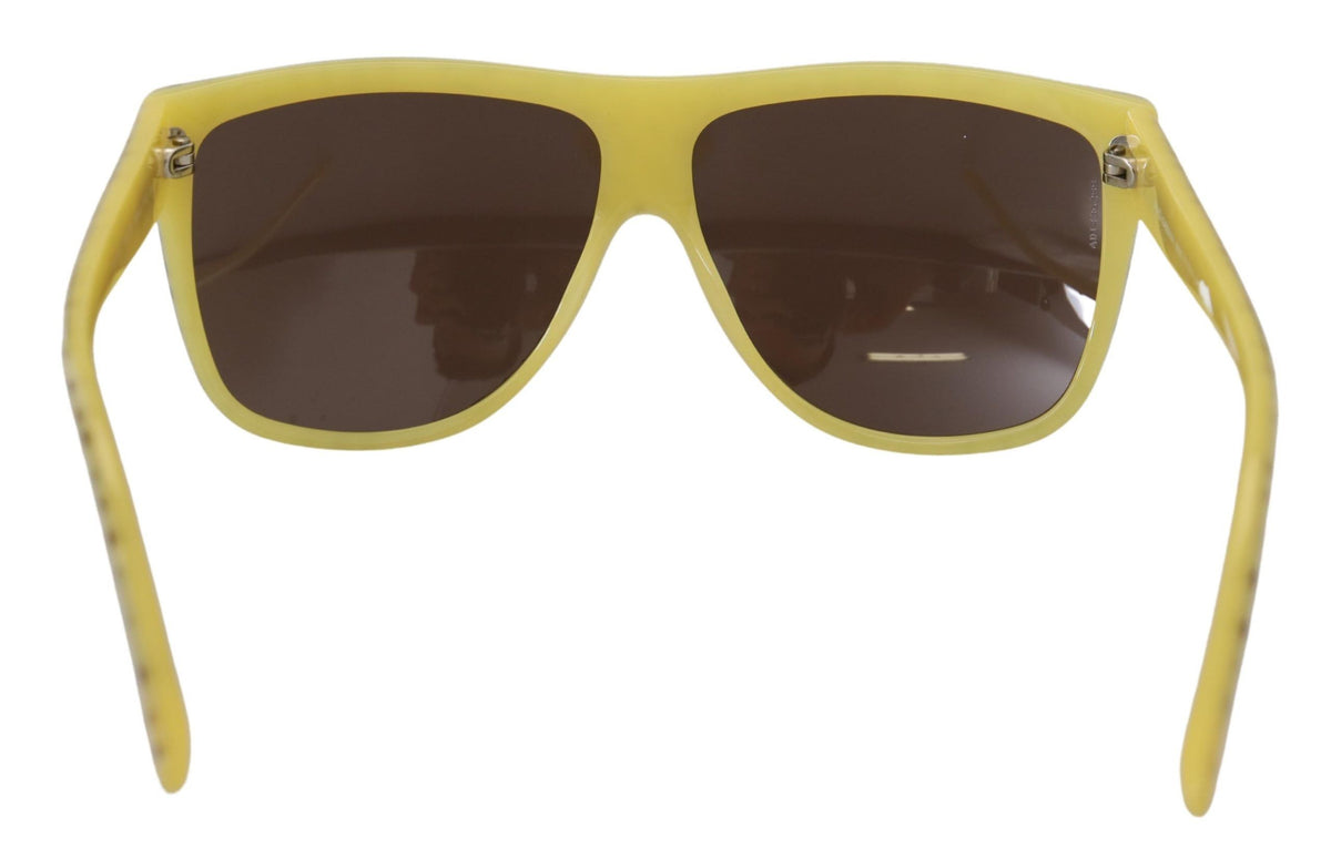 Dolce & Gabbana Yellow Stars Acetate Square Shades DG4125 Sunglasses