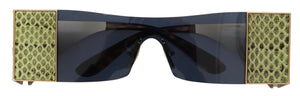 Dolce & Gabbana Gold Metal Rectangle Shades DG2263 Sunglasses