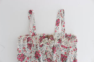 Ermanno Scervino Beachwear Pink Floral Beach Mini Dress Short