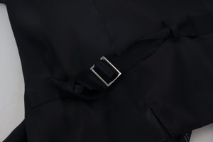 Dolce & Gabbana Multicolor Polyester Waistcoat Dress Formal Vest