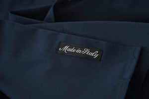 Roberto Cavalli Navy Blue Cotton Dress Formal Shirt