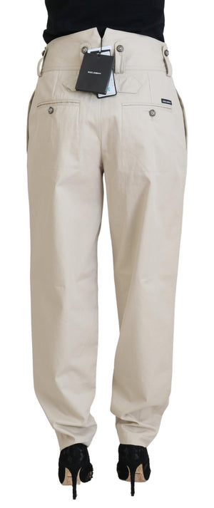Dolce & Gabbana Beige Cotton Women Cargo Pants