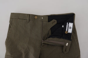 BENCIVENGA Multicolor Striped Pure Cotton Men Pants