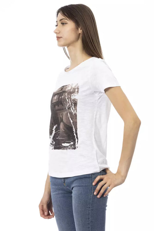 Trussardi Action White Cotton T-Shirt