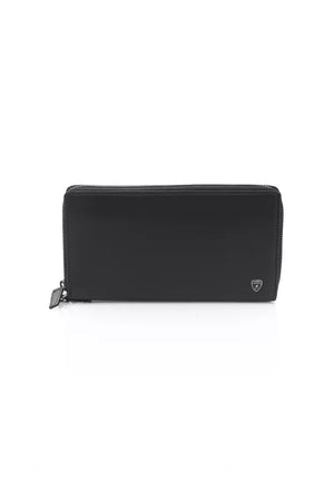 Automobili Lamborghini Black Calfskin Men Wallet