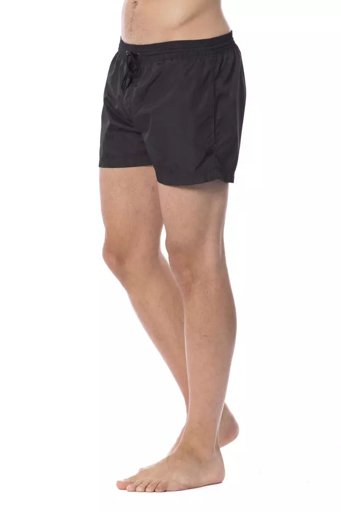 Roberto Cavalli Sport Black Polyester Men's Swimshorts