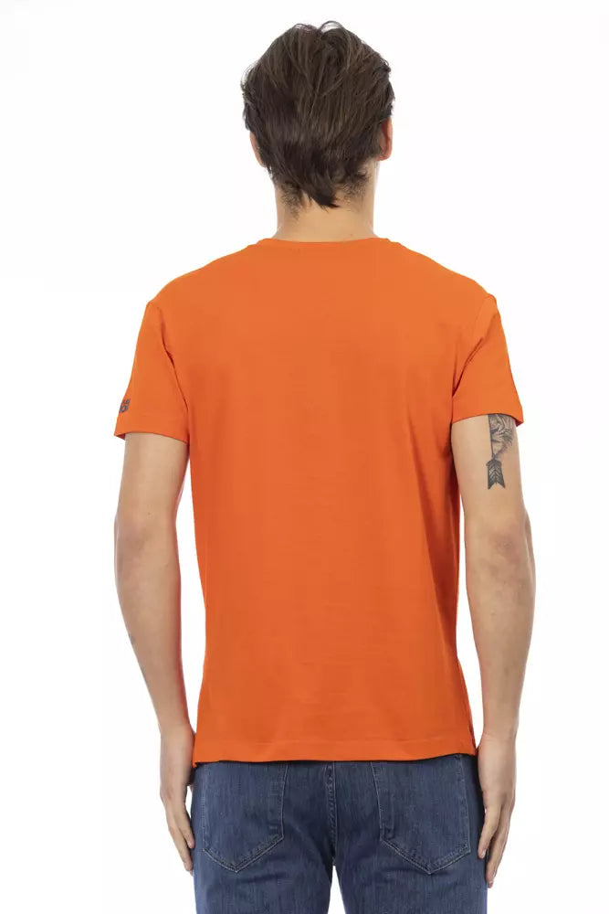Trussardi Action Orange Cotton Men's T-Shirt