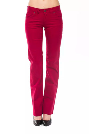 Ungaro Fever Red Cotton Women's Pants