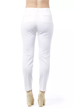 Peserico White Cotton Jeans & Pants