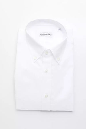 Robert Friedman White Cotton Men's Shirt