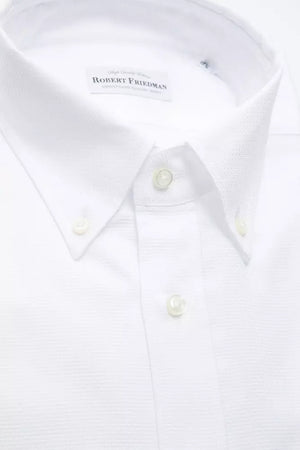 Robert Friedman White Cotton Men's Shirt