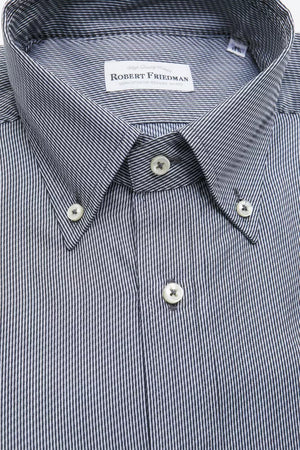 Robert Friedman Blue Cotton Men's Shirt
