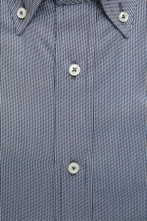 Robert Friedman Blue Cotton Men's Shirt