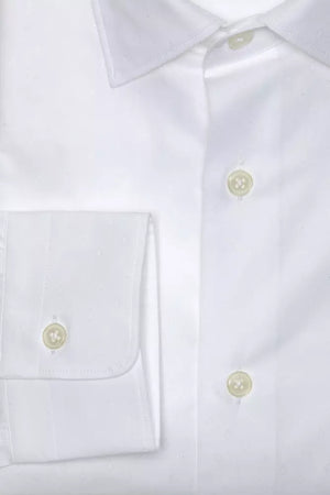 Robert Friedman White Cotton Men's Shirt