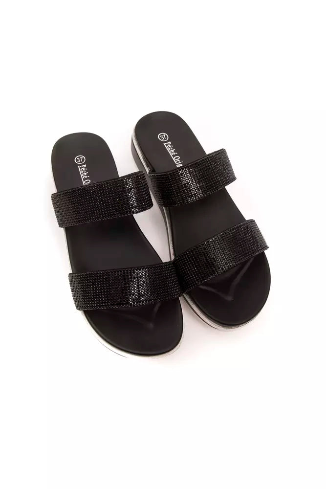 Péché Originel Black Upper Material Sandal
