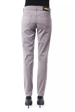 BYBLOS Gray Cotton Women's Pant