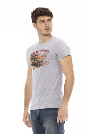 Trussardi Action Gray Cotton Men's T-Shirt