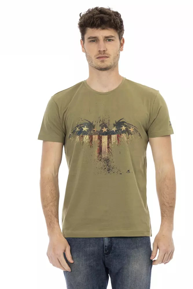 Trussardi Action Green Cotton Men's T-Shirt
