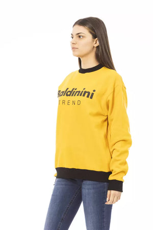 Baldinini Trend Yellow Cotton Women Hoodie