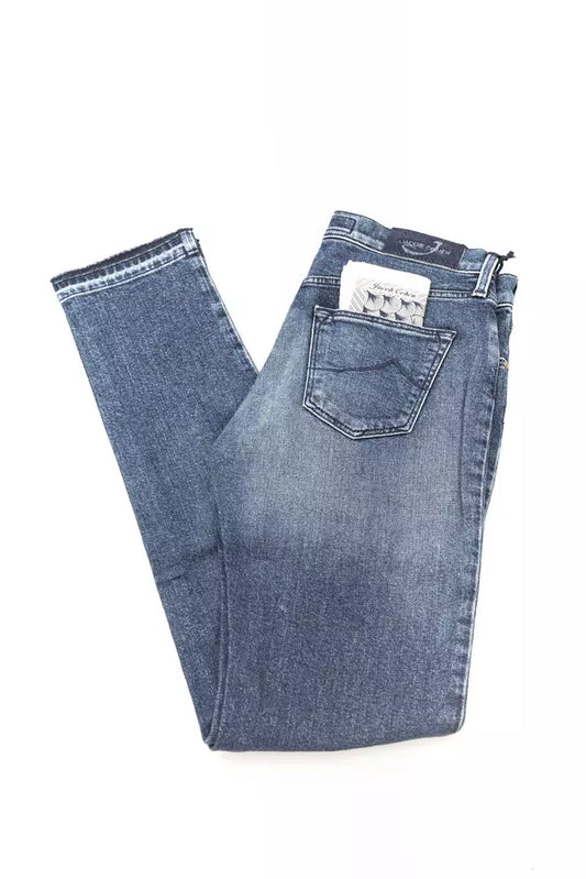 Jacob Cohen Blue Cotton Jeans Denim