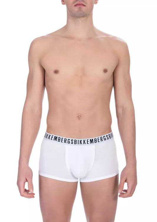Bikkembergs White Cotton Men's Trunk