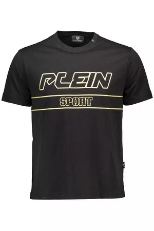 Plein Sport Black Cotton T-Shirt