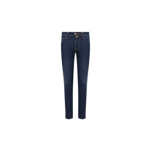 Jacob Cohen Blue Cotton Jeans & Pants