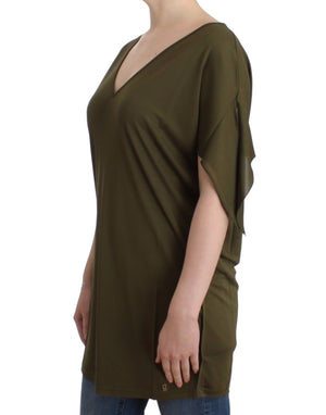 John Galliano Green shortsleeved blouse top