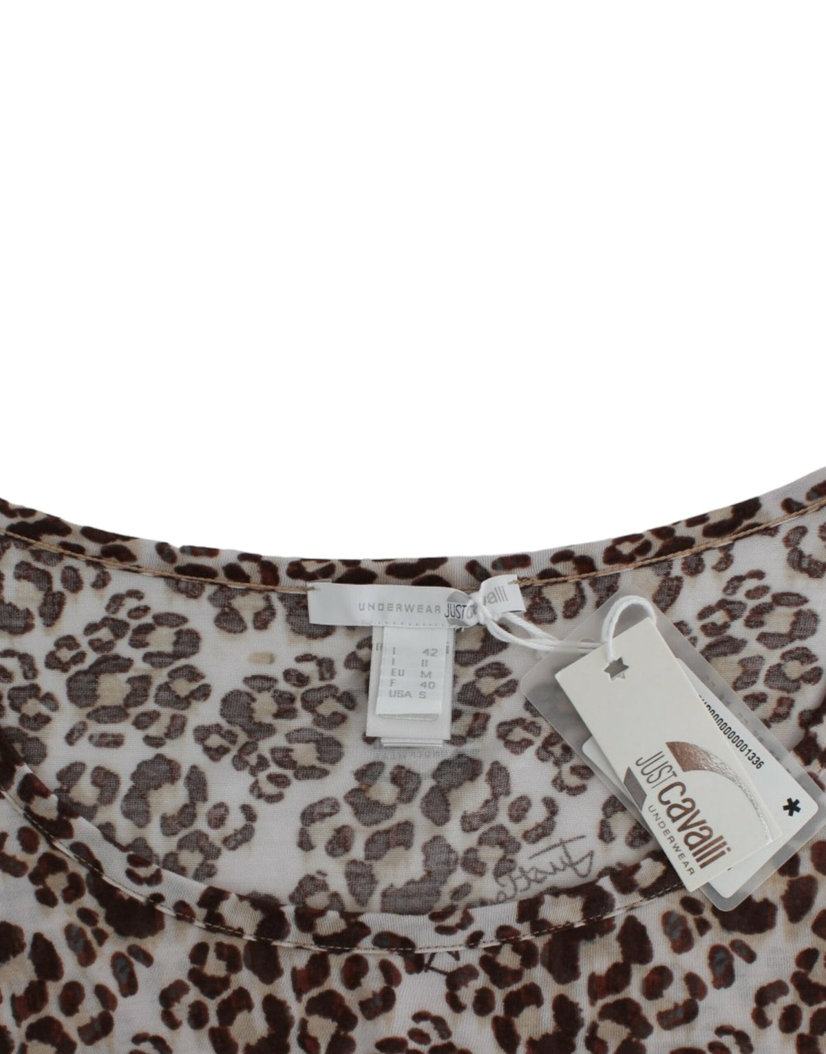 Cavalli Brown longsleeved lace top