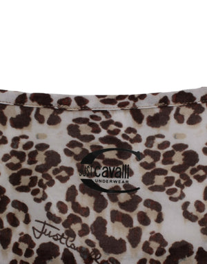 Cavalli Brown longsleeved lace top