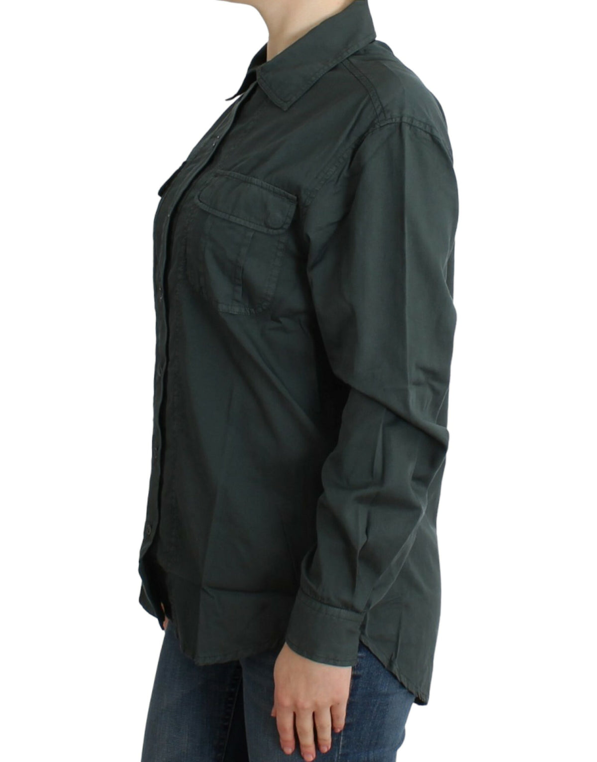 Cavalli Gray button down shirt