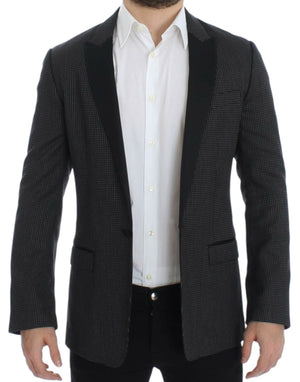 Dolce & Gabbana Black wool slim MARTINI blazer