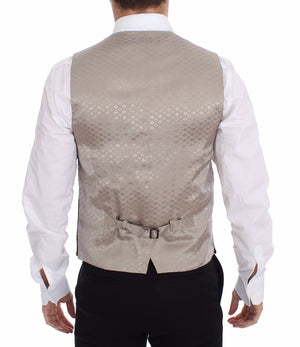 Dolce & Gabbana Black Cotton Dress Vest Blazer Jacket