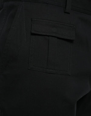 Dolce & Gabbana Black Gray slim Cotton Denim Jeans