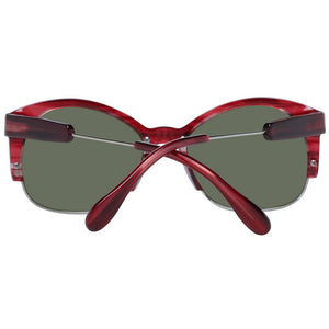Serengeti Red Acetate & Metal Sunglasses