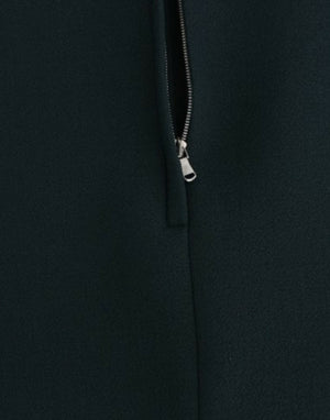 Dolce & Gabbana Green 3/4 sleeve wool blouse