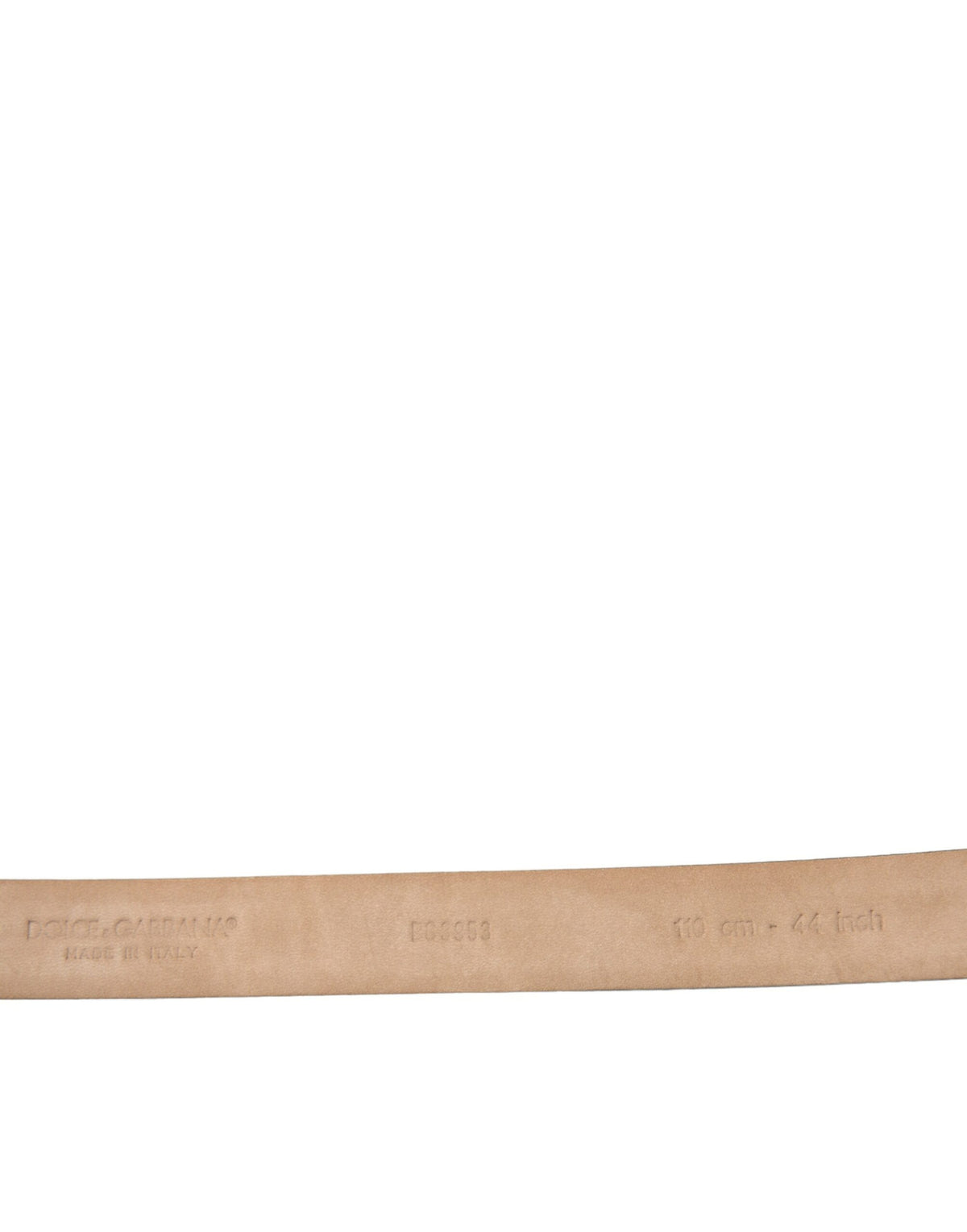 Dolce & Gabbana Dark Brown Leather Silver Metal Buckle Belt