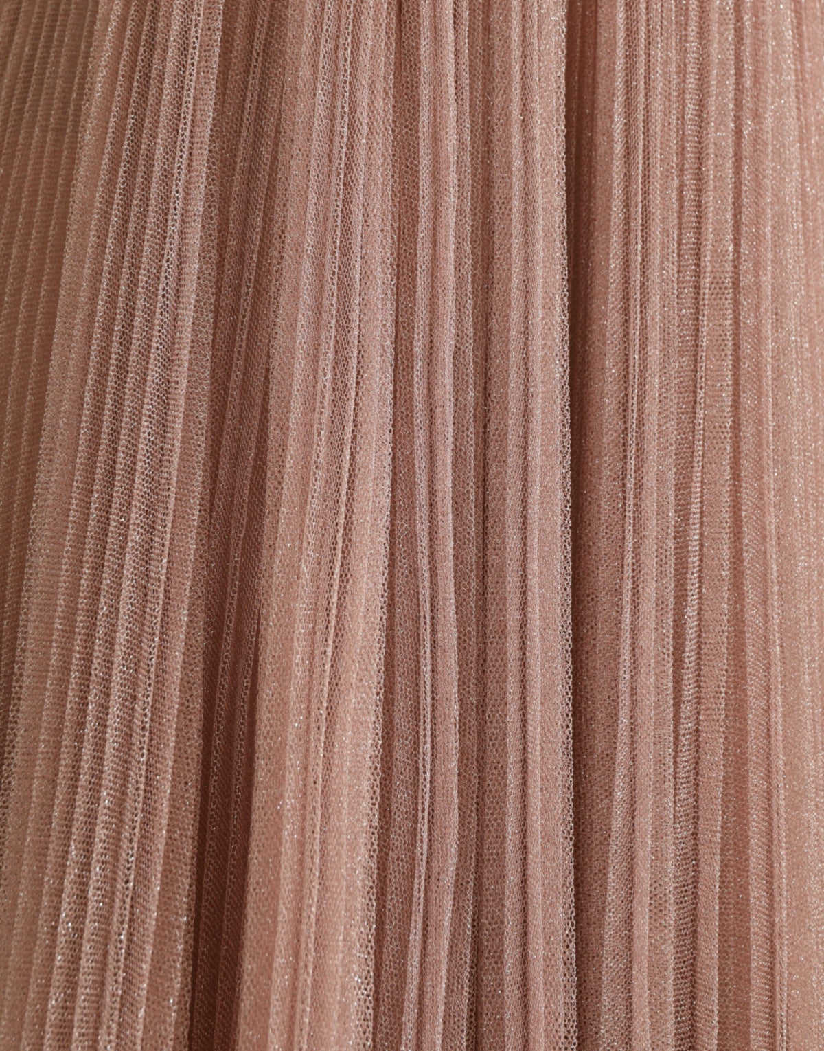 Dolce & Gabbana Light Lilac Pleated Lame Tulle One Shoulder Dress