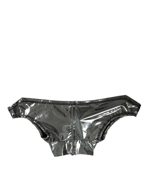 Dolce & Gabbana Silver Polyester Stretch Top