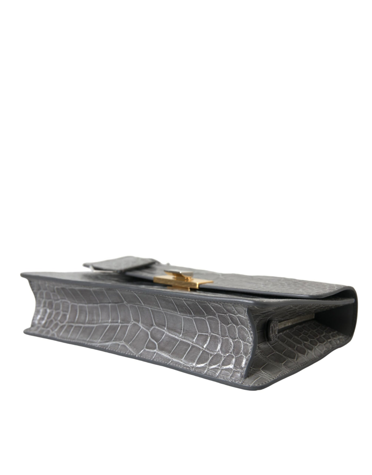 Balenciaga Gray Exotic Leather Medium Shoulder Hand Purse Bag