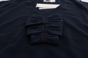 MARGHI LO' Blue 100% Lana Wool Blouse Top