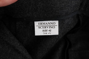 Ermanno Scervino Gray Virgin Wool Skinny Casual Pants