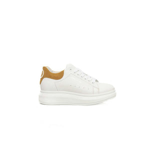 Cerruti 1881 White Leather Women Sneaker