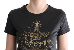 Dolce & Gabbana Gray Cotton 2017 Motive T-Shirt